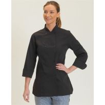 Dennys Ladies' Long Sleeve Fitted Chef's Jacket