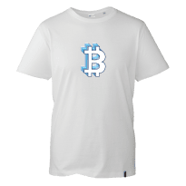 Bitcoin Blue Gradient Tee